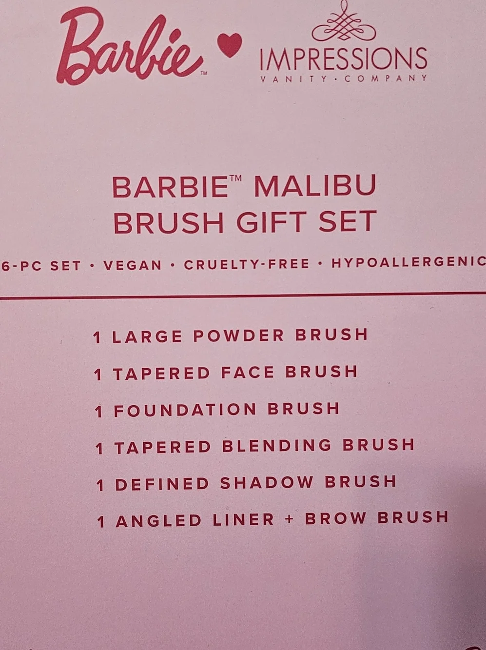 Barbie branded pink